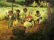 Pieter Bruegel, detalilj fran slattern,juli